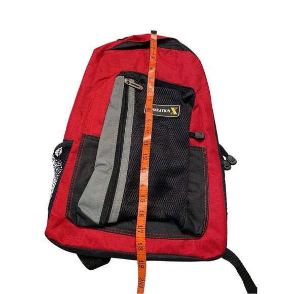 Overland Generation X Backpack Red New With Tags Travel School Hiking Laptop Bag - Picture 7 of 10